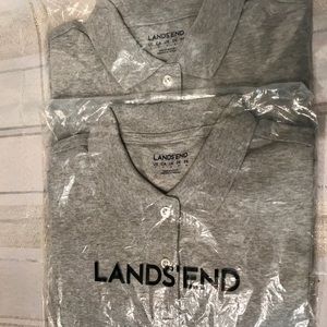 Land’s End women’s gray polos size s